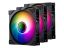 Ventilátor PHANTEKS M25 Gen2 D-RGB PWM, 140mm, fordított légáram, D-RGB, fekete, 3db-os, retail