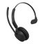 Jabra Evolve3 45 UC Mono Link 390a Wireless Bluetooth Headset + Stand Black