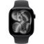 Apple Watch S11 GPS 46mm Jet Black Aluminium Case with Black Sport Band S/M