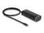 DeLock 4 Port USB 10 Gbps Hub with USB Type-C connector 60 cm Cable and Switch for each port