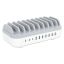 Manhattan 10-portos USB3.0 HUB White/Grey