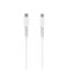 FIXED USB 2.0 hajlékony szilikon kábel USB-C/Lightning 1,2m, fehér