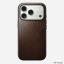 Nomad Modern Leather Case for iPhone 17 Pro Rustic Brown Horween
