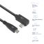 ACT USB 3.0 60W USB Type-C (straight) to USB Type-C (left/right angled) Cable 3m Black