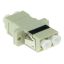 ACT Fiber optic LC duplex adapter multimode OM1/OM2 flange