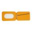 Dviced Leather magsafe foldable cardholder Orange