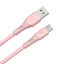 Avax CB3303 18W USB-A – USB-C silicone cable 1,5m Pink