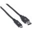 Manhattan USB 3.0 Type-A to Type-C Device Cable 2m Black