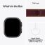 Apple Watch Ultra 4 Cellular 49mm Black Titanium Case with Burgundy Trail Loop M/L