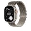 Apple Watch 49mm Loop: Medium Natural Titanium Milanese Loop