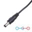 Akyga AK-DC-04 USB-A / DC 5,5 x 2,4mm cable 0,8m Black