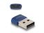 DeLock USB 2.0 Adapter USB Type-A male to USB Type-C female Blue