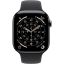 Apple Watch S11 Cellular 42mm Slate Titanium Case with Black Sport Band S/M