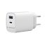 Gembird 2-Port 45W USB Fast Charger White