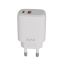 Avax CH312W SPEEDY USB A + USB C töltő adapter 12W White