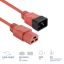 ACT Powercord C20 male - C21 famale 1m Red