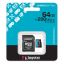 Kingston 64GB microSDXC Canvas Go Plus Gen4 Class 10 UHS-I U3 + adaper