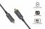 EQuip USB-C to C USB 3.2 Gen 2 10Gbps PD 60W 8K 60Hz Active Optical Cable 7,5m Black