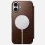 Nomad Modern Leather Folio for iPhone 16 Plus Brown