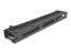 DeLock 19″ Cable Management Routing Panel with 3 openings 1U Black