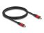 DeLock USB 2.0 Cable USB Type-C™ male to male 1m Red Metal