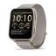 Garmin Venu X1 Soft Gold with Titanium Caseback and French Grey Nylon Band