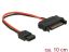 DeLock SATA 15 pin plug > Power Slim SATA 6 pin receptacle Power cable 10cm