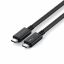 Satechi Thunderbolt 4 Pro Braided Cable 1m (PD240W,40Gpbs data,8K resolution) - Black