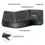 Logilink Egonomic Wired Keyboard+Mouse Black