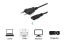 EQuip High Quality Power Cord C7 to 2pin Euro 1,8m Black