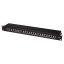 Logilink Cat.6A Patch Panel 24 ports shielded 19 inch rack mount Black