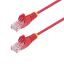 Startech CAT6 U-UTP Patch Cable 0,25m Red