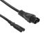 ACT Powercord C6 - C7 0,2m Black