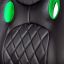 Delight BMD1116GR Gaming Chair Black/Green