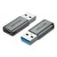 Vention Vention USB 3.0 Male to USB-C Female Adapter Gray