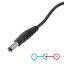 Akyga AK-DC-01 USB-A / DC 5,5 x 2,1mm cable 0,8m Black