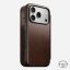 Nomad Modern Leather (Horween) Folio for iPhone 17 Pro Rustic Brown