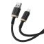 Baseus Dura Series 2.4A USB to Lightning Fast Charging cable 2m Black Gold