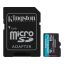 Kingston 64GB microSDXC Canvas Go Plus Gen4 Class 10 UHS-I U3 + adaper