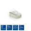 ACT CAT6A pass-through shielded modular RJ45 connector (25db)