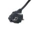 Akyga AK-NB-08A Cloverleaf Power Cable 1m Black