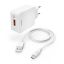 Hama Fast Charger with USB-C Charging Cable 19,5W 1,5m White