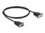 DeLock Serial Cable RS-232 D-Sub9 male to female with narrow plug housing 1m