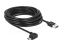 DeLock USB 2.0 Type-A male > EASY-USB 2.0 Type Micro-B male angled left/right cable 5m Black