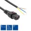 ACT Powercord C13 IEC Lock open end 2m Black 5-Pack