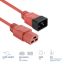 ACT Powercord C20 male - C21 famale 3m Red