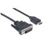 Manhattan HDMI to DVI-D Cable 1m Black