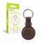 Mobile Origin AirTag Outdoor Leather Keychain A7 Midnight Brown