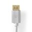 Nedis DisplayPort Male - DisplayPort Male 8K60Hz Gold Plated 2m Silver