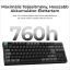 Keychron K8 Ultra 8K Bluetooth / vezeték nélküli magyar Apex Red mechanikus billentyűzet fekete